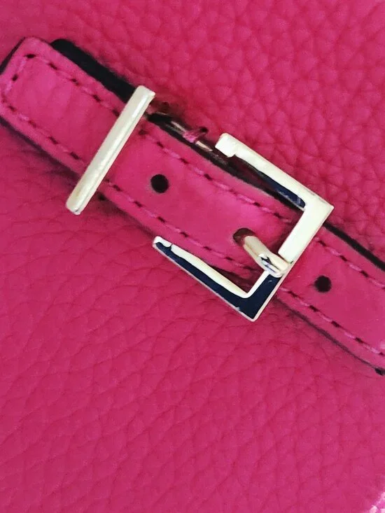 Kate Spade New York Fushia Leather Shoulder Bag Purse - Picture 8 of 14